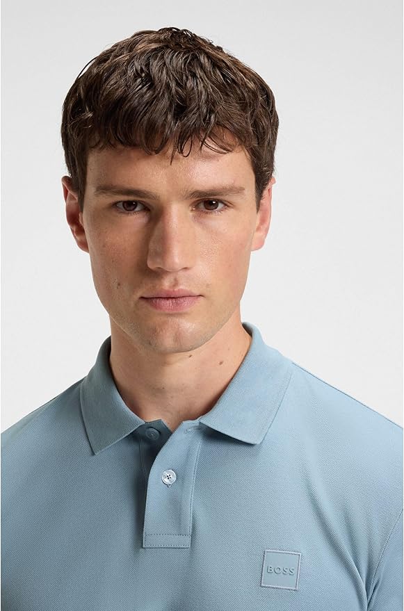 BOSS T-Shirt Passerby Bărbați Light Blue  – Original