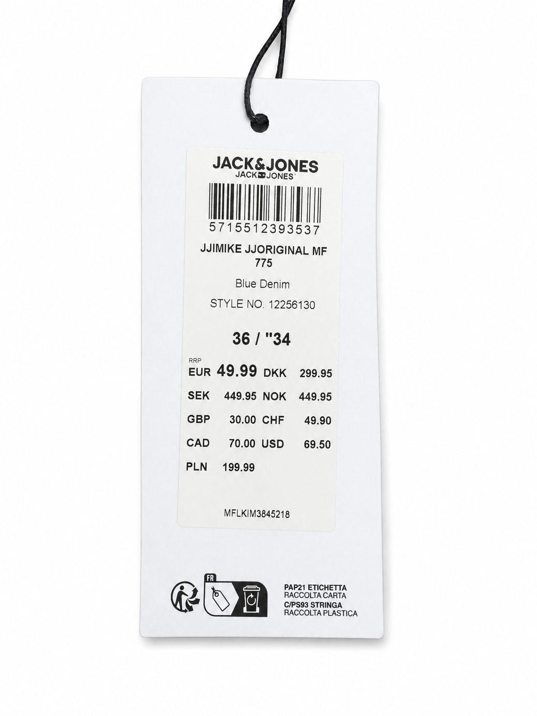 Blugi bărbați Jack & Jones JJIMIKE JJORIGINAL MF 775