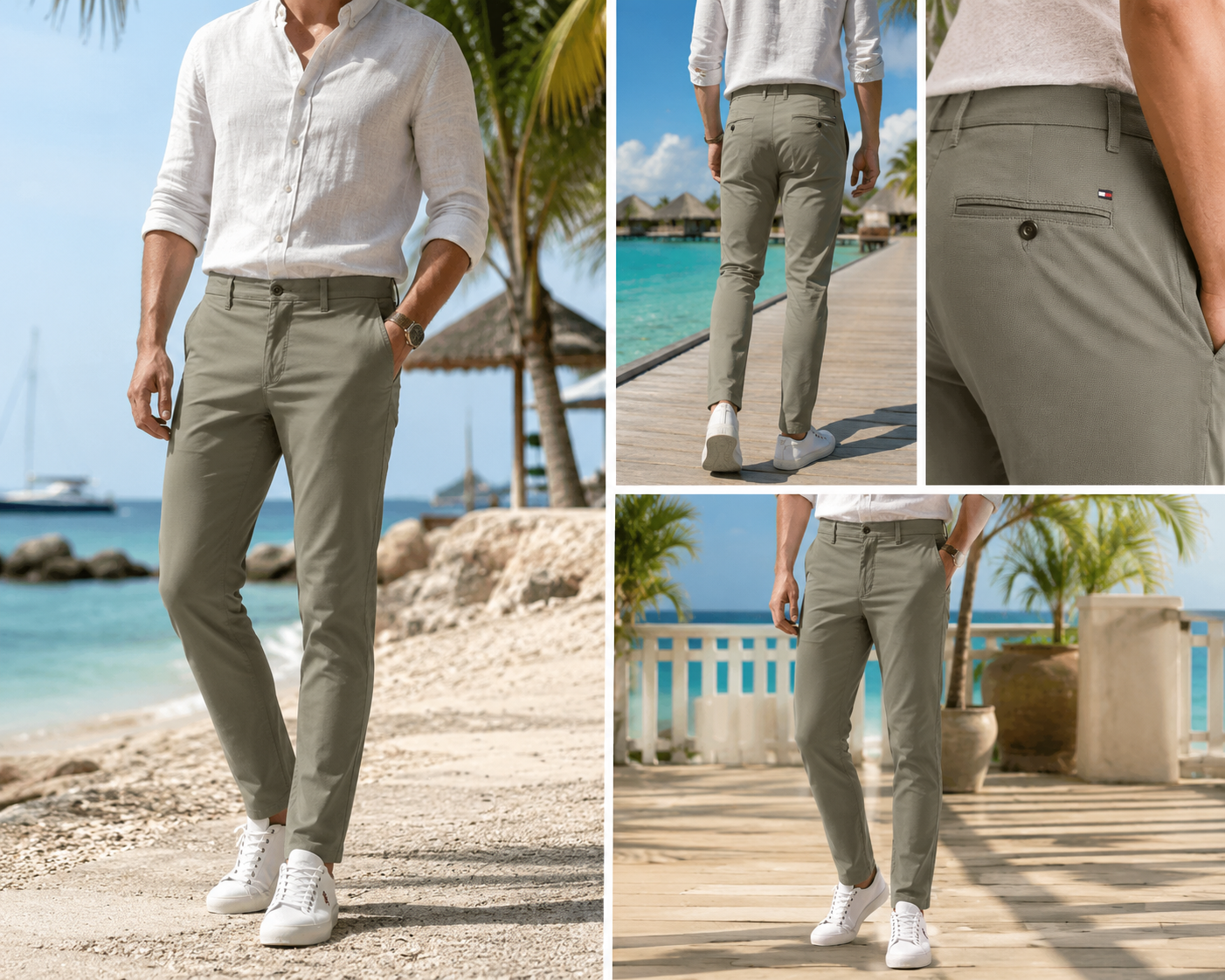 Pantaloni Tommy Hilfiger Denton