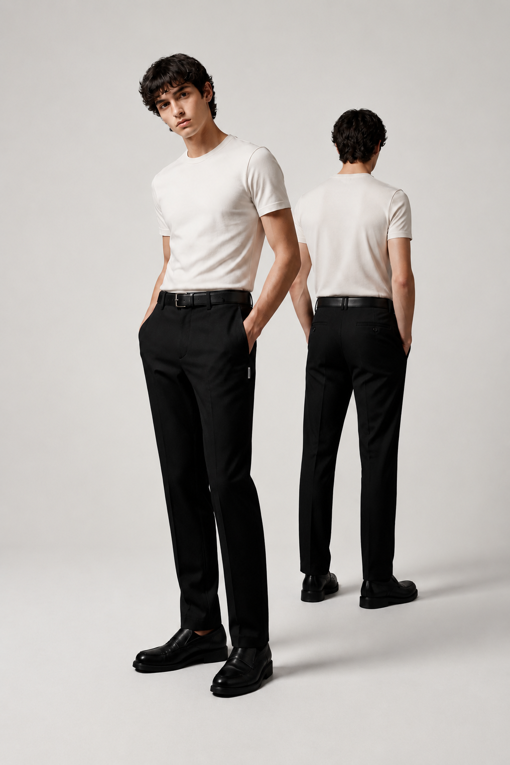 Pantaloni Chino HUGO Dino242 negri – Noi cu Etichetă