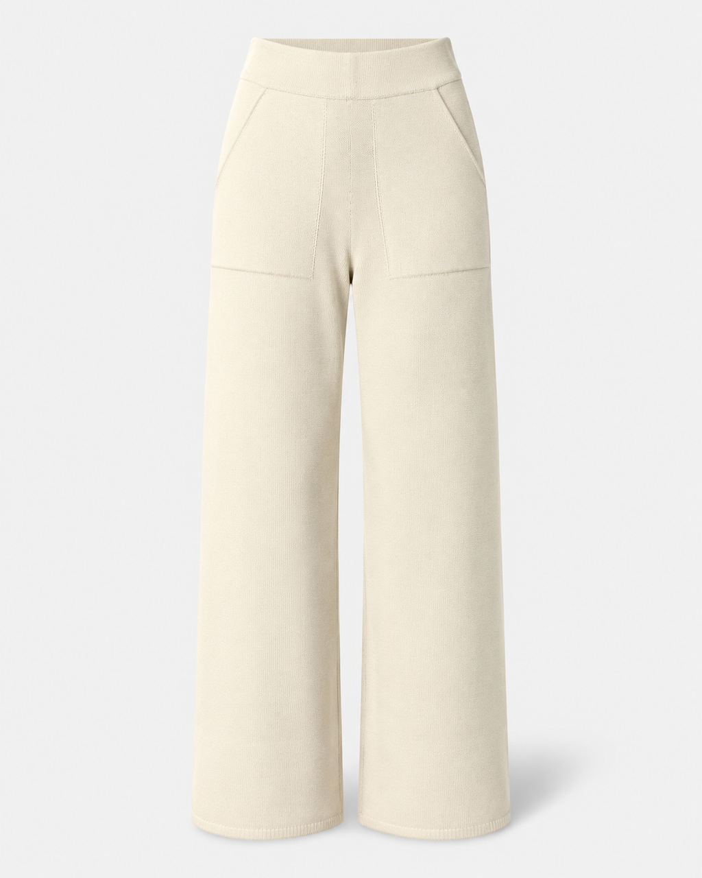Pantaloni Tricotați Wide Leg, Cynthia