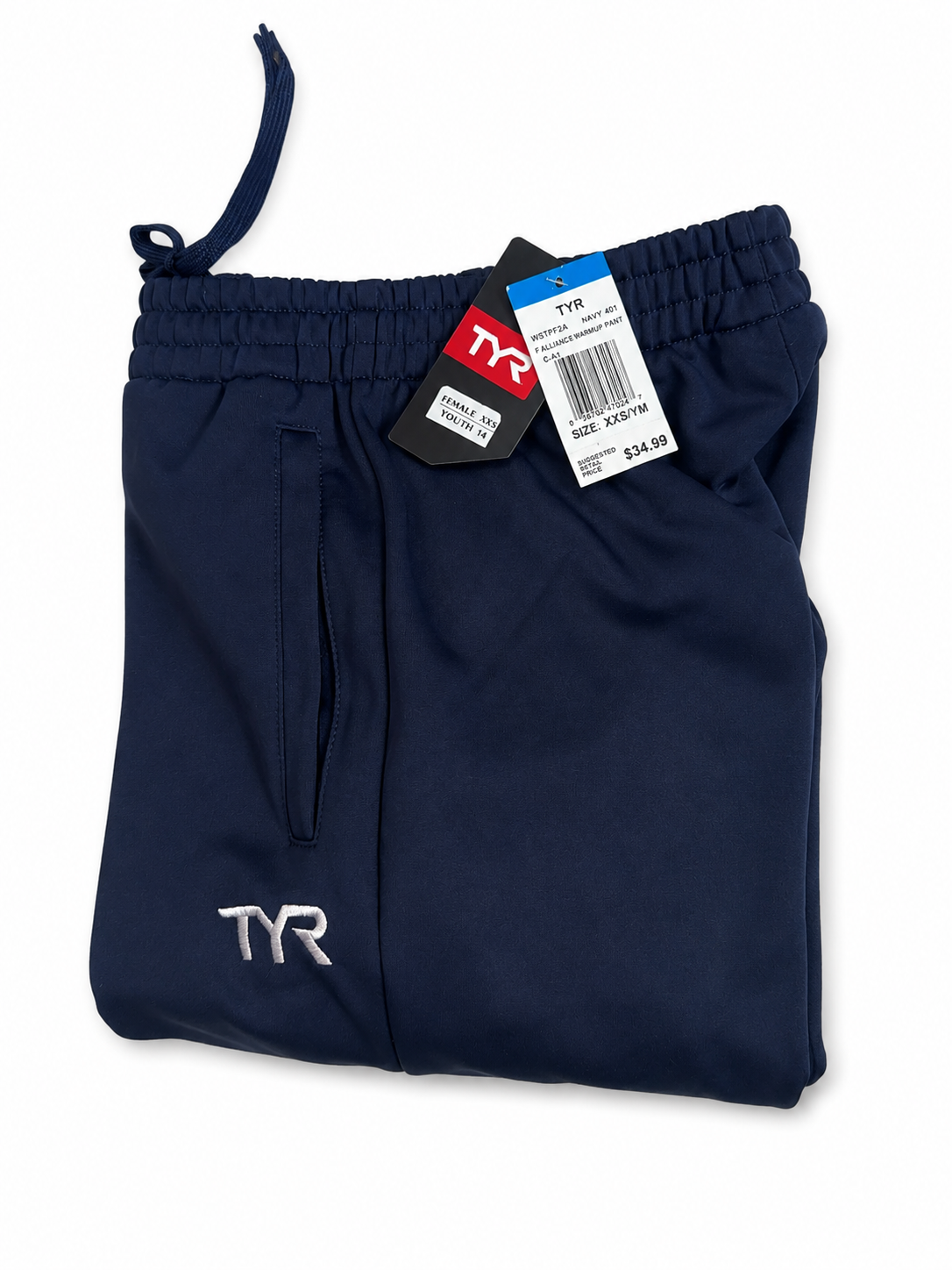 Pantaloni trening TYR damă Alliance Warm Up Pant bleumarin