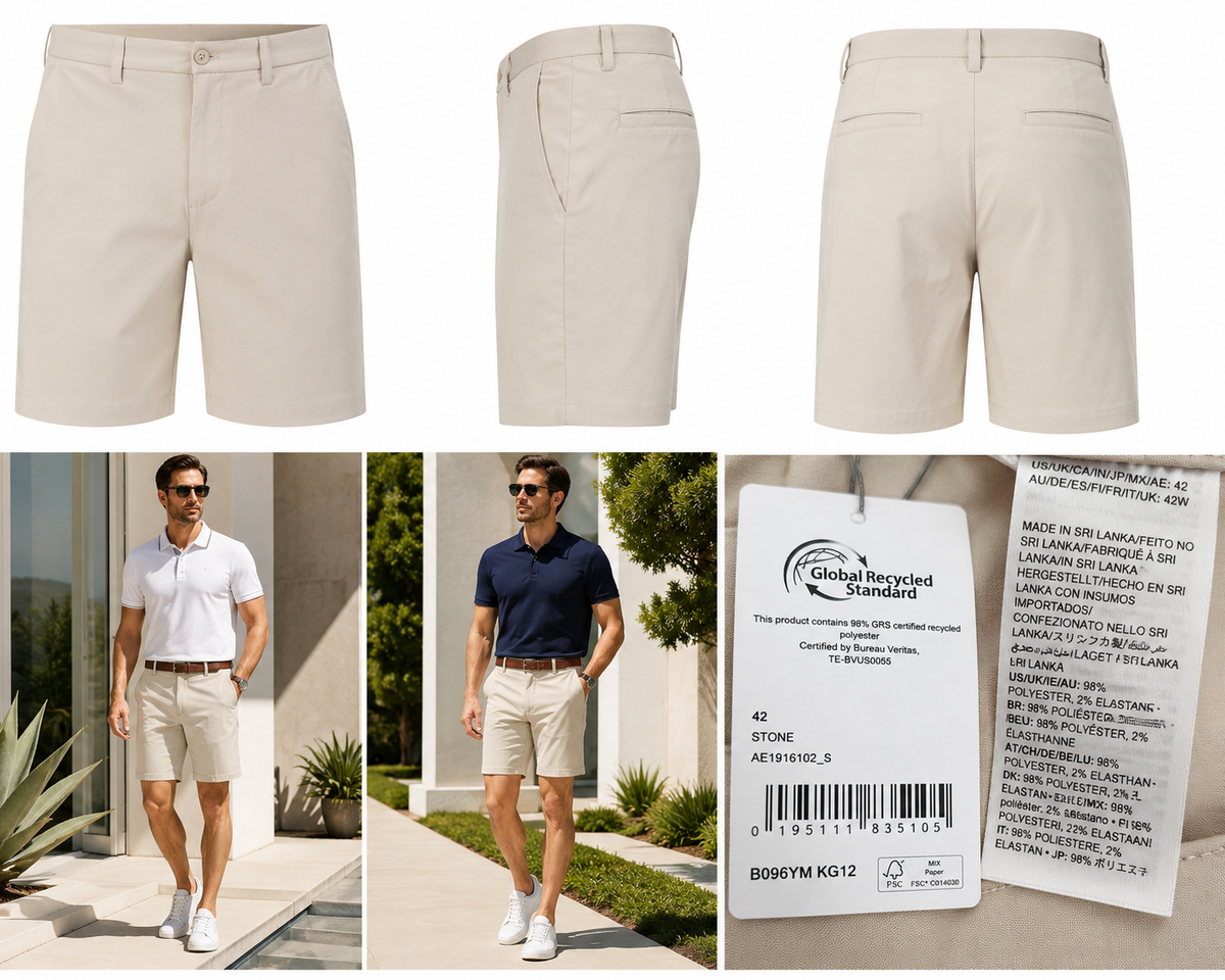 Pantaloni scurți Classic-Fit Stretch