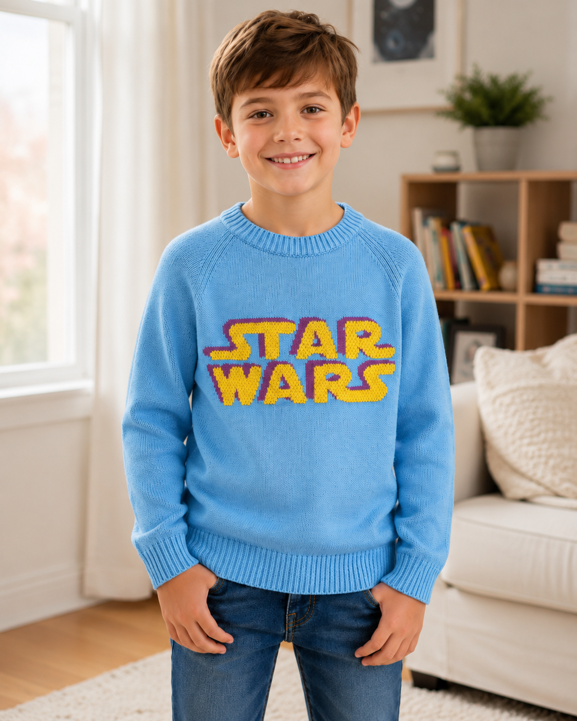 Pulover tricotat băieți Star Wars