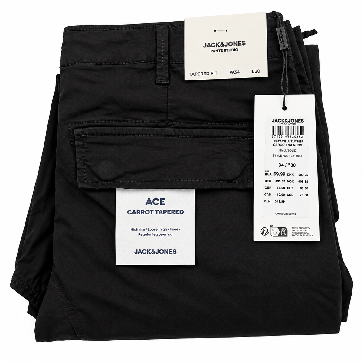Pantaloni Cargo Bărbați Jack & Jones JPSTACE – imagine produs 3
