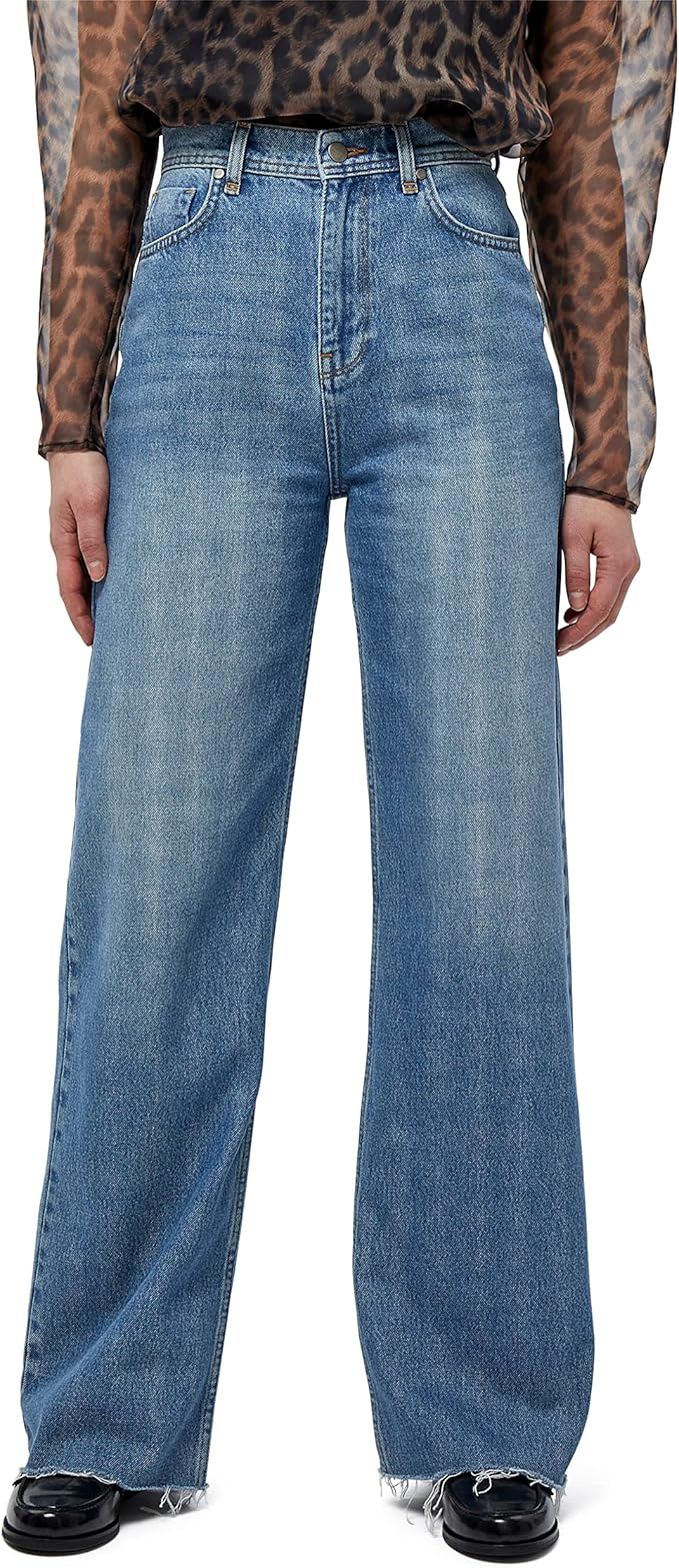 MINUS Joy Denim Jeans crem damă – Seedpearl Cream MI4248