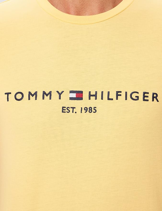 TOMMY JEANS Logo Tee Yellow Tulip