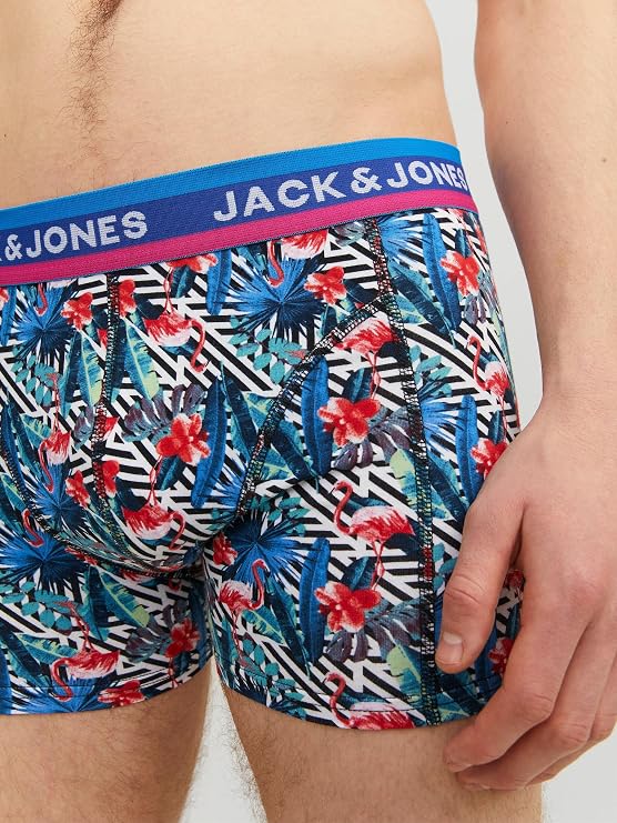 Boxeri JACK & JONES bărbați JACLAKELAND Trunks 3 Pack albastru