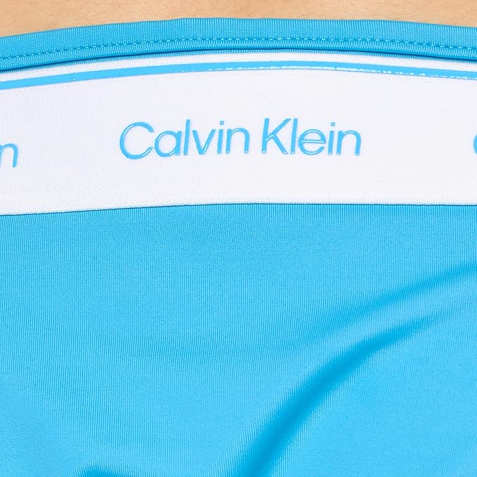 Calvin Klein Slip Bikini Damă String Side Tie Malibu Blue 2XL Original