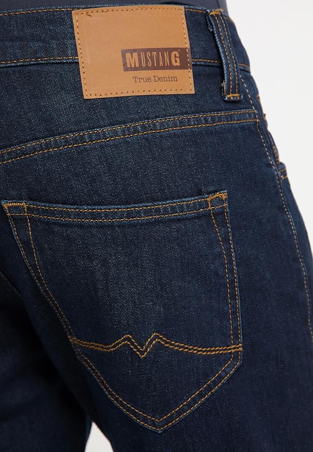MUSTANG Oregon Boot Slim Low Boot Jeans bărbați – Albastru Închis – 1006280/5000-980
