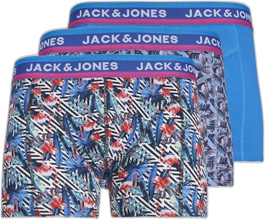 Boxeri JACK & JONES bărbați JACLAKELAND Trunks 3 Pack albastru