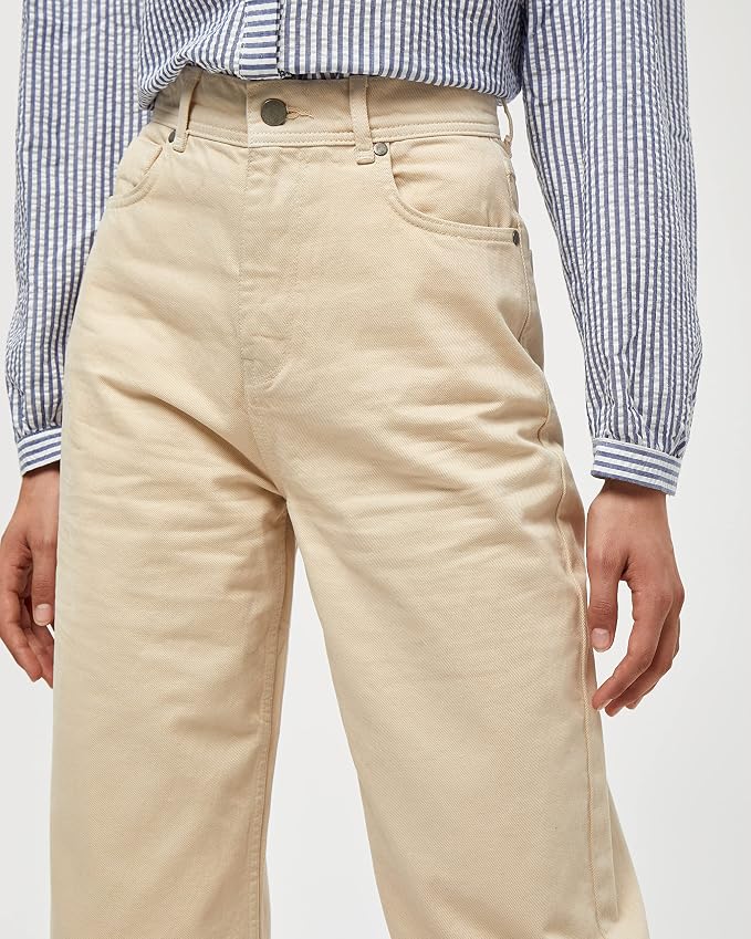 MINUS Joy Denim Jeans crem damă – Seedpearl Cream MI4248