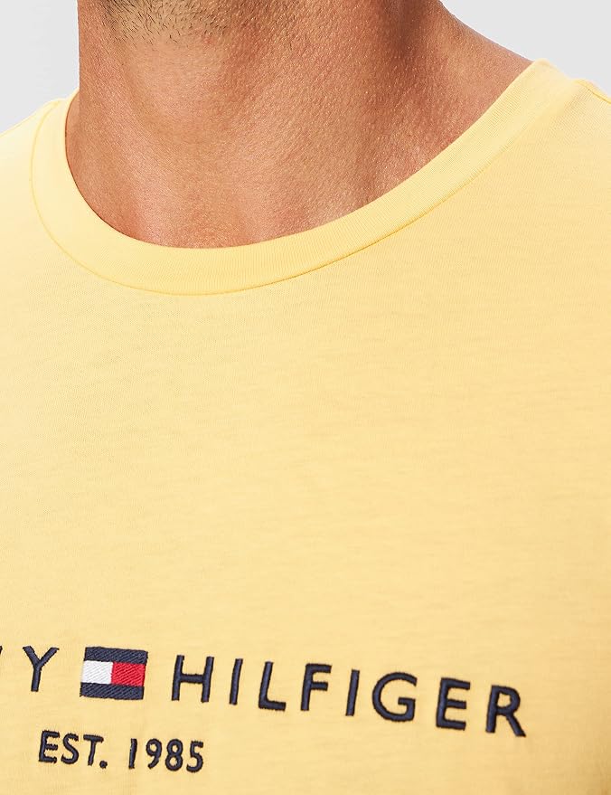 TOMMY JEANS Logo Tee Yellow Tulip