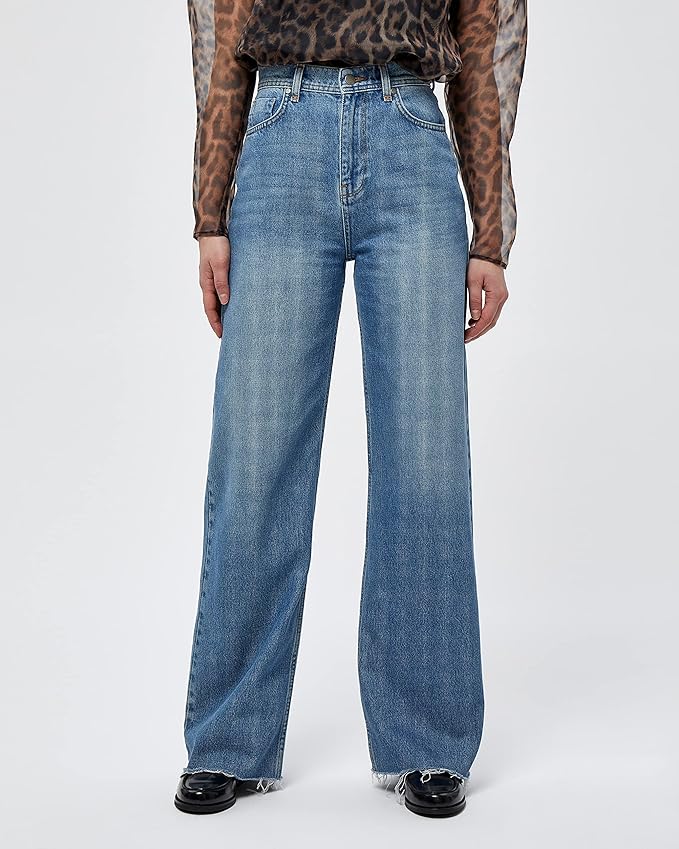 MINUS Joy Denim Jeans crem damă – Seedpearl Cream MI4248