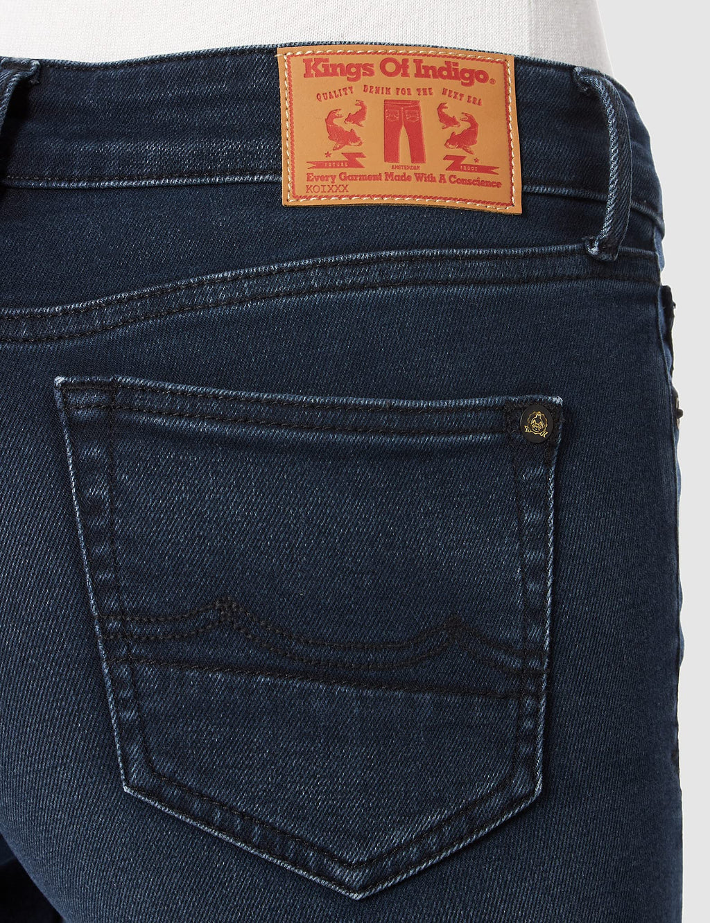 Blugi Kings of Indigo Juno Mid Rise Slim – imagine produs 3