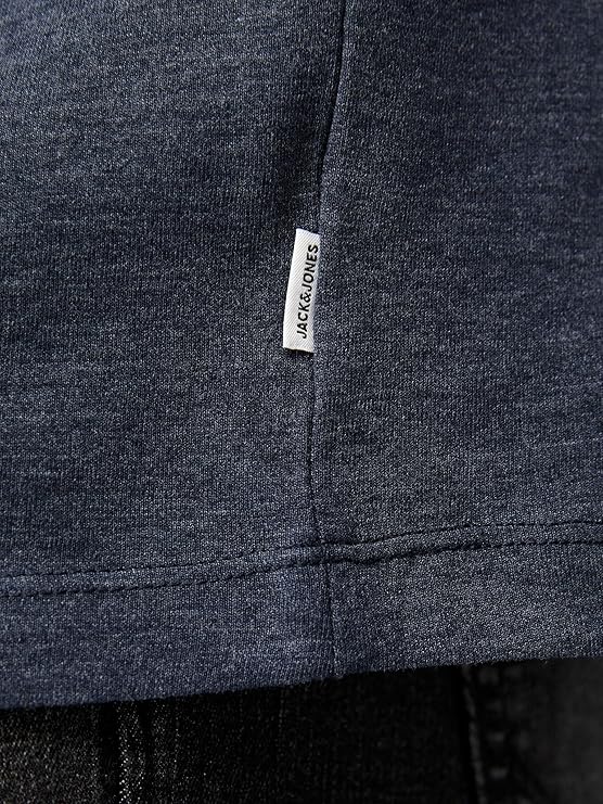 JACK & JONES PLUS Organic Mel Tee O-Neck Navy Blazer Melange