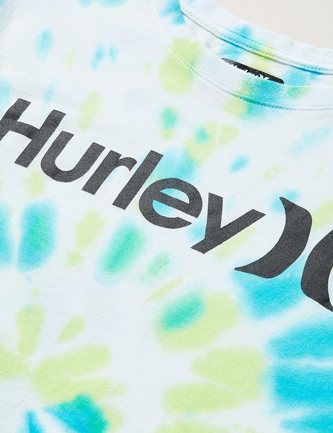 HURLEY Tricou Tie-Dye Logo Original Alb