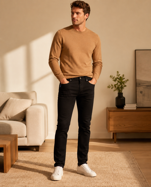 Blugi HUGO Ash bărbați Slim Fit