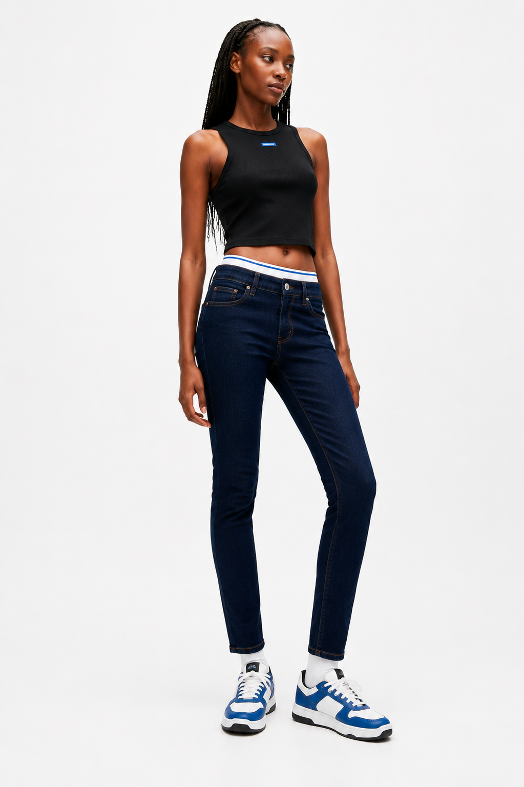 HUGO Blugi Damă Malu_B Bleumarin Originali | Vibe Boutique