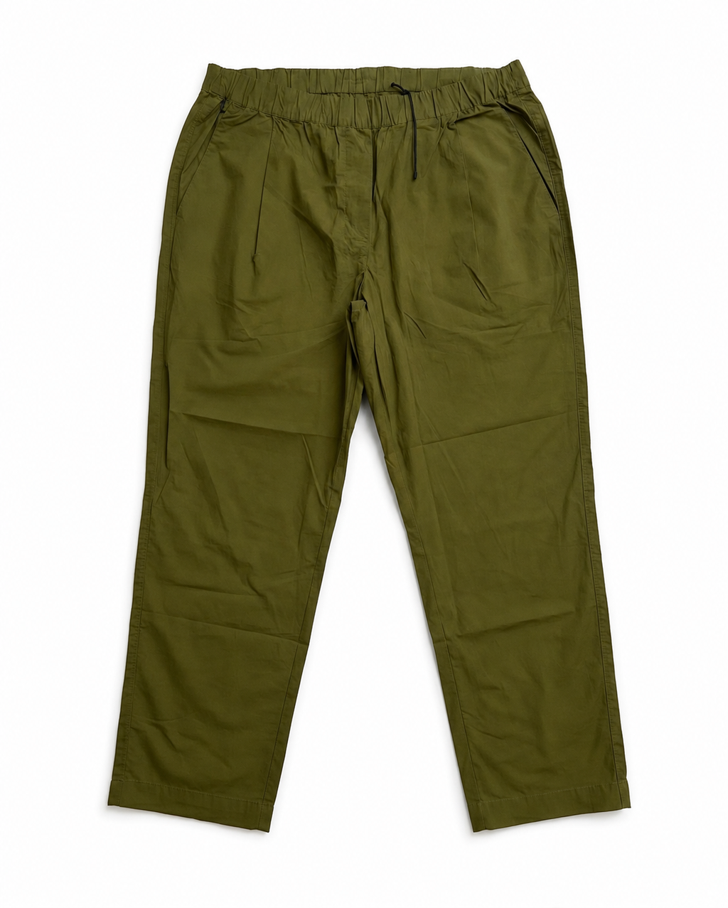 MARC O'POLO Pantaloni damă casual 100% bumbac, talie elastică, verde Fern Green