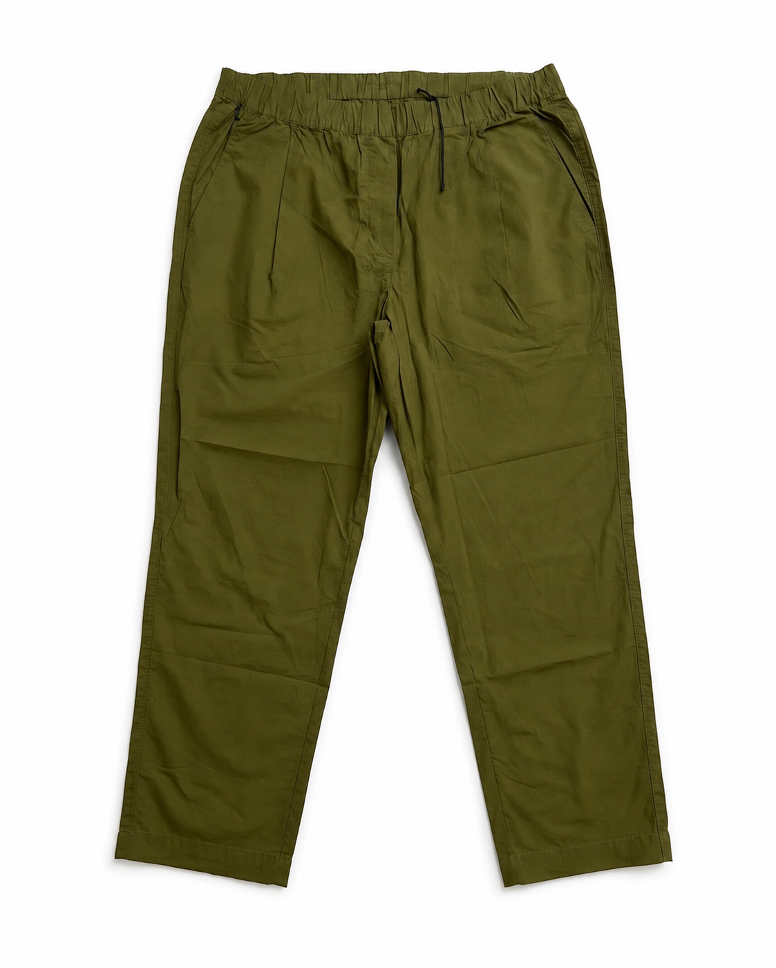 MARC O'POLO Pantaloni damă casual 100% bumbac, talie elastică, verde Fern Green