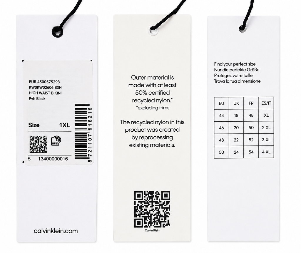 Slip costum de baie Calvin Klein High Waist damă