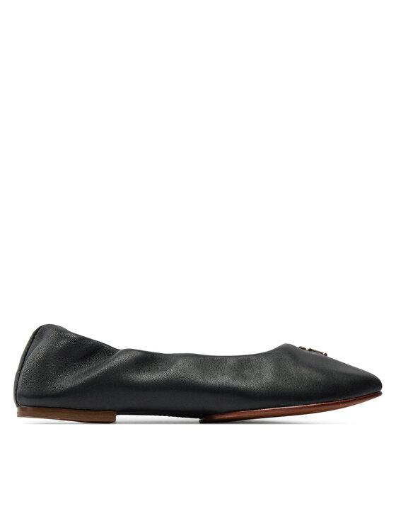 Balerini Tommy Hilfiger damă TH Elevated Elastic Ballerina din piele