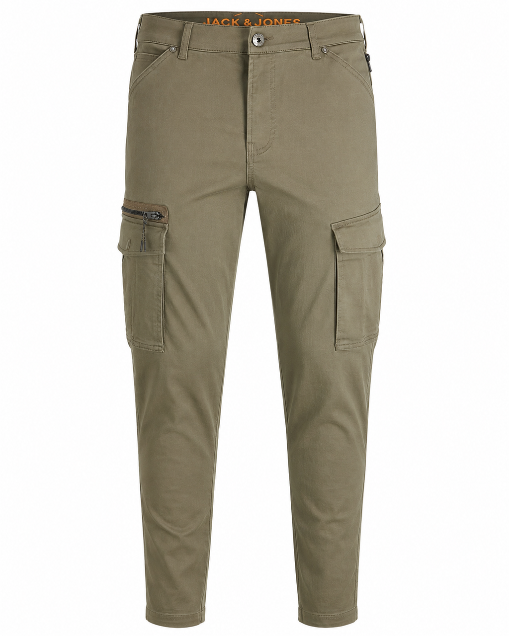 Pantaloni cargo JACK & JONES Plus JPSTACE JJDEX Tapered Fit bărbați Dusty Olive