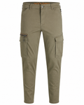 Pantaloni cargo JACK & JONES Plus JPSTACE JJDEX Tapered Fit bărbați Dusty Olive