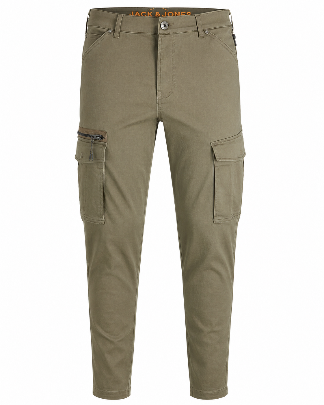 Pantaloni cargo JACK & JONES Plus JPSTACE JJDEX Tapered Fit bărbați Dusty Olive