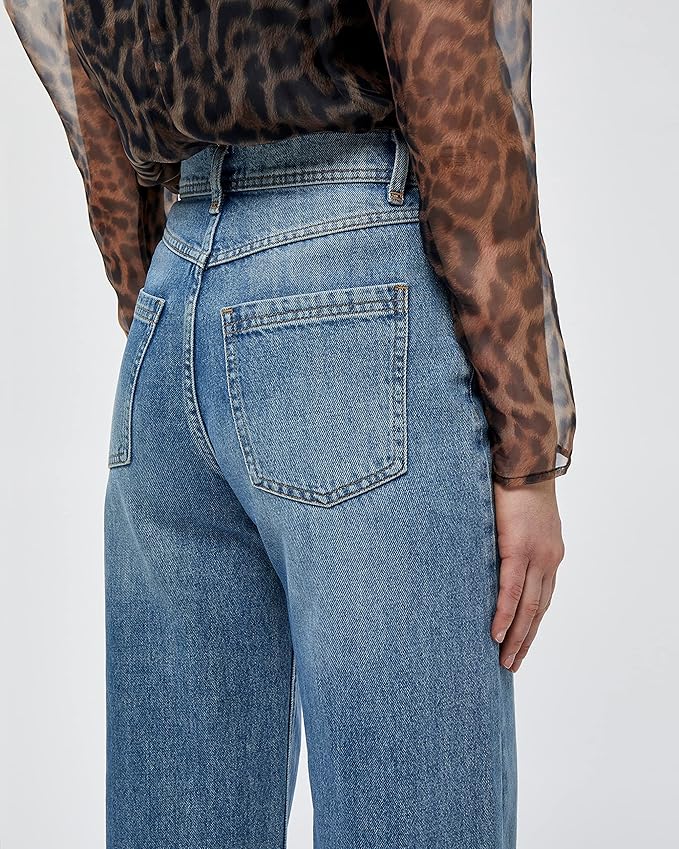 MINUS Joy Denim Jeans crem damă – Seedpearl Cream MI4248