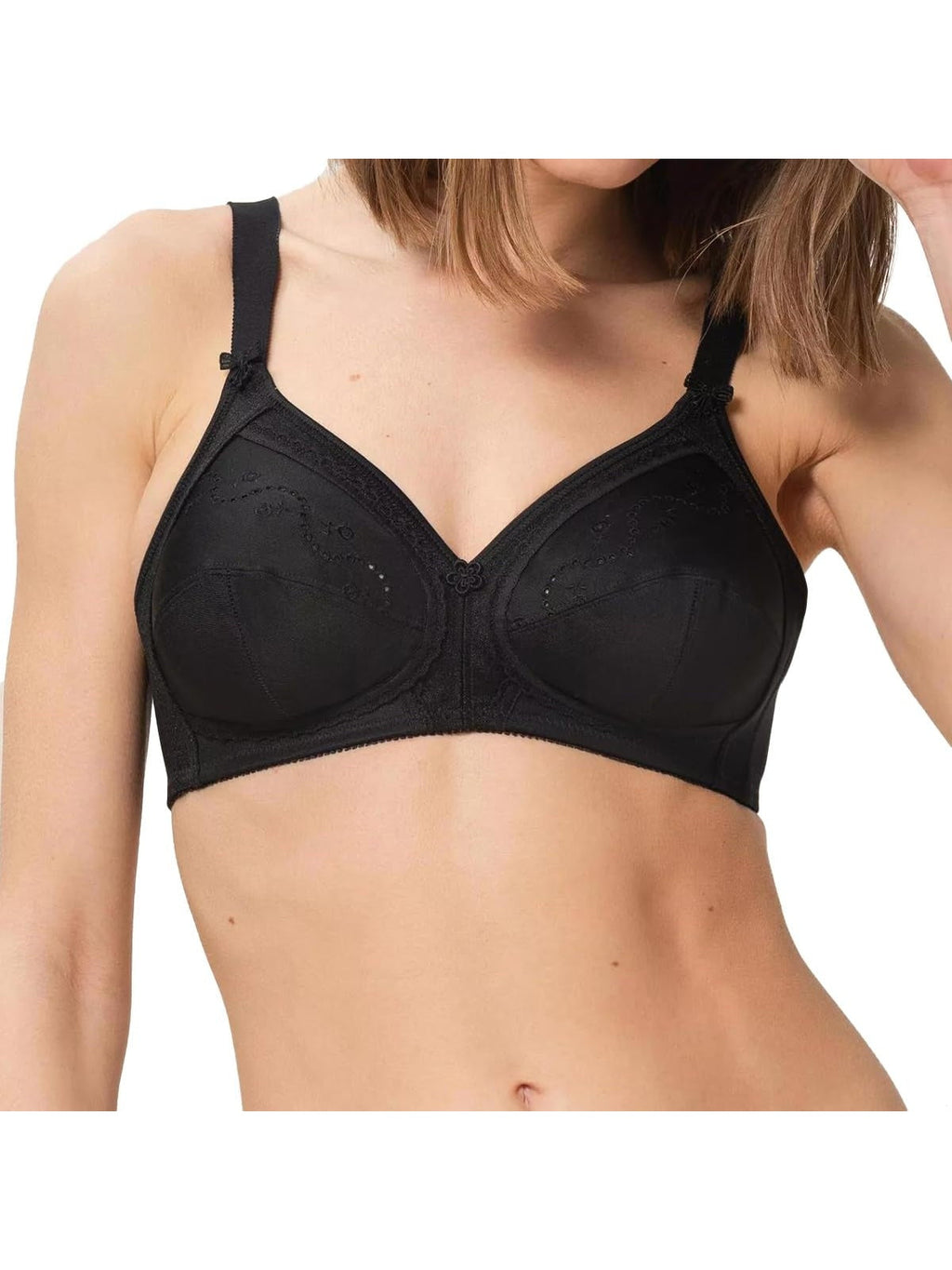 TRIUMPH Doreen Sutien negru full cup fara intaritura femei bumbac 6E