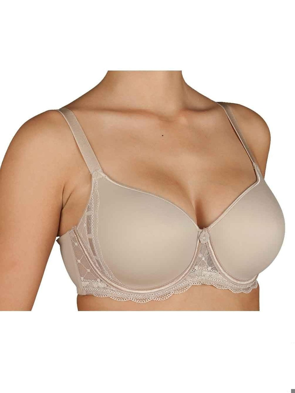 SELENE Desire Collection Sutien cu armatura si cupe captusite detalii din dantela alb femei