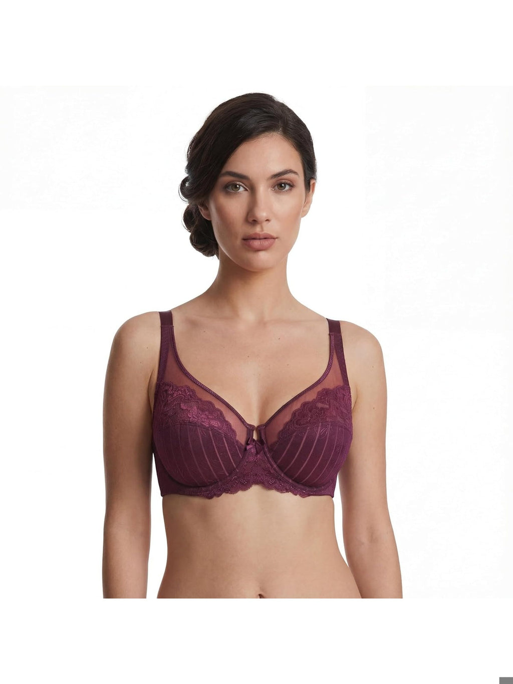 SELENE Mariluz Sutien din dantela cu armatura si fara burete femei