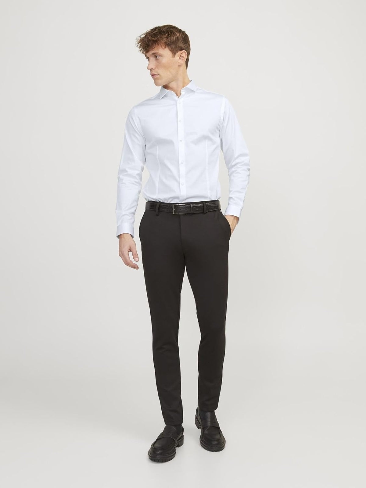 JACK & JONES JJPrparma Camasa super slim fit alb barbati