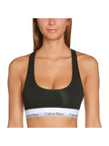 CALVIN KLEIN bustiera sport din bumbac negru