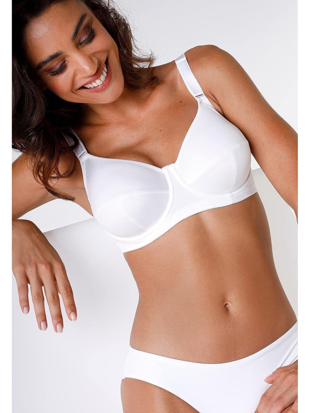 LOVABLE Sutien cu intaritura din bumbac modelator femei 5c alb femei