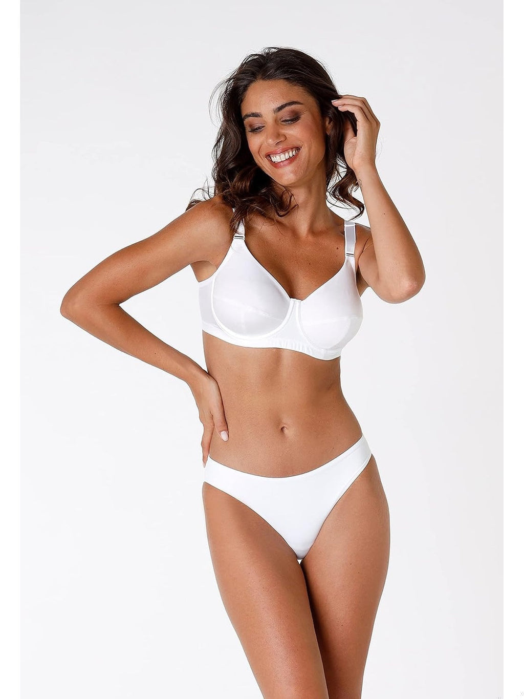 LOVABLE Sutien cu intaritura din bumbac modelator femei 5c alb femei