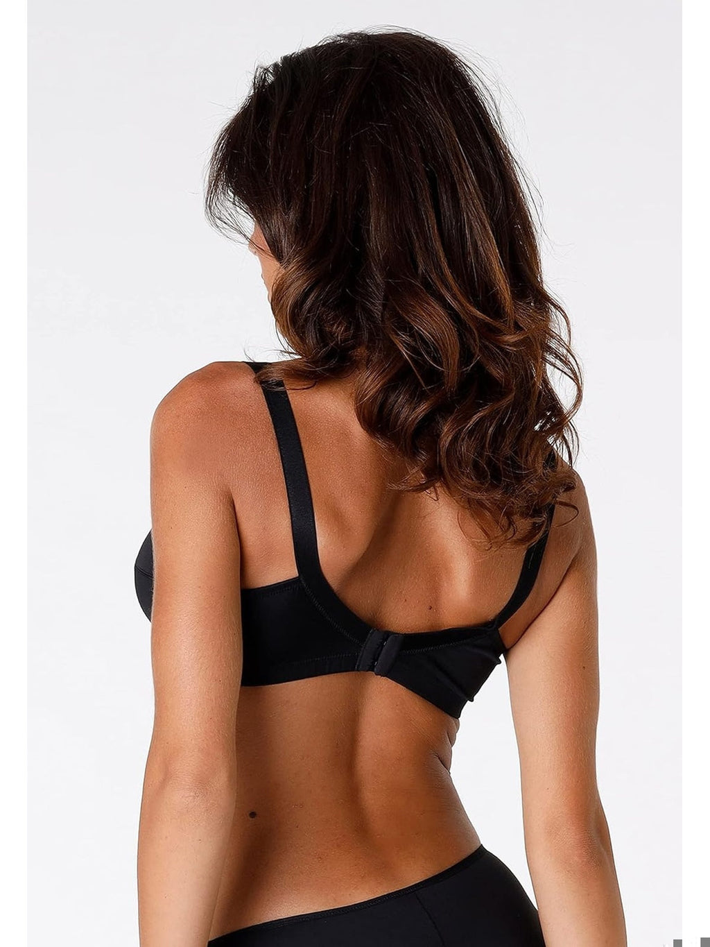 LOVABLE Sutien cu intaritura din bumbac modelator femei negru femei