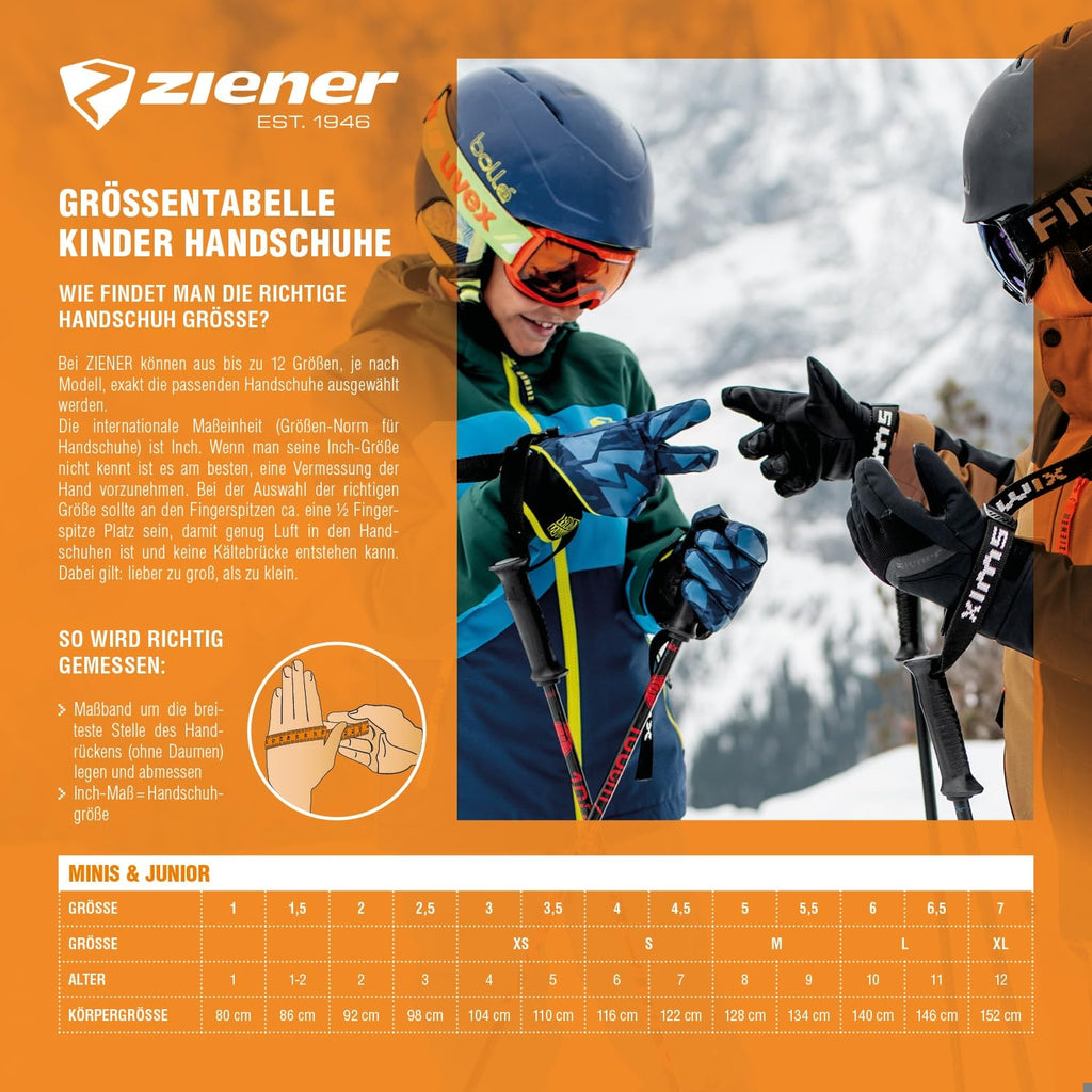 ZIENER Manusi ski Linard GTX unisex