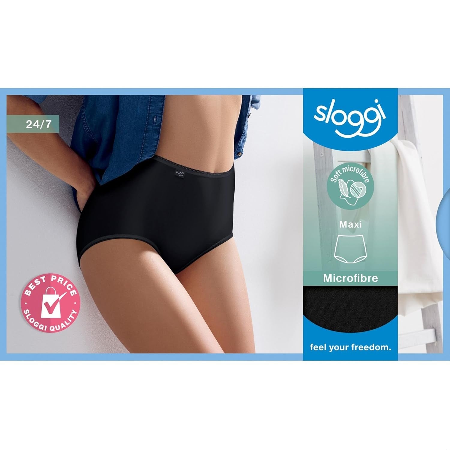 SLOGGI Chiloti 24/7 Microfibre Maxi set 3 buc femei