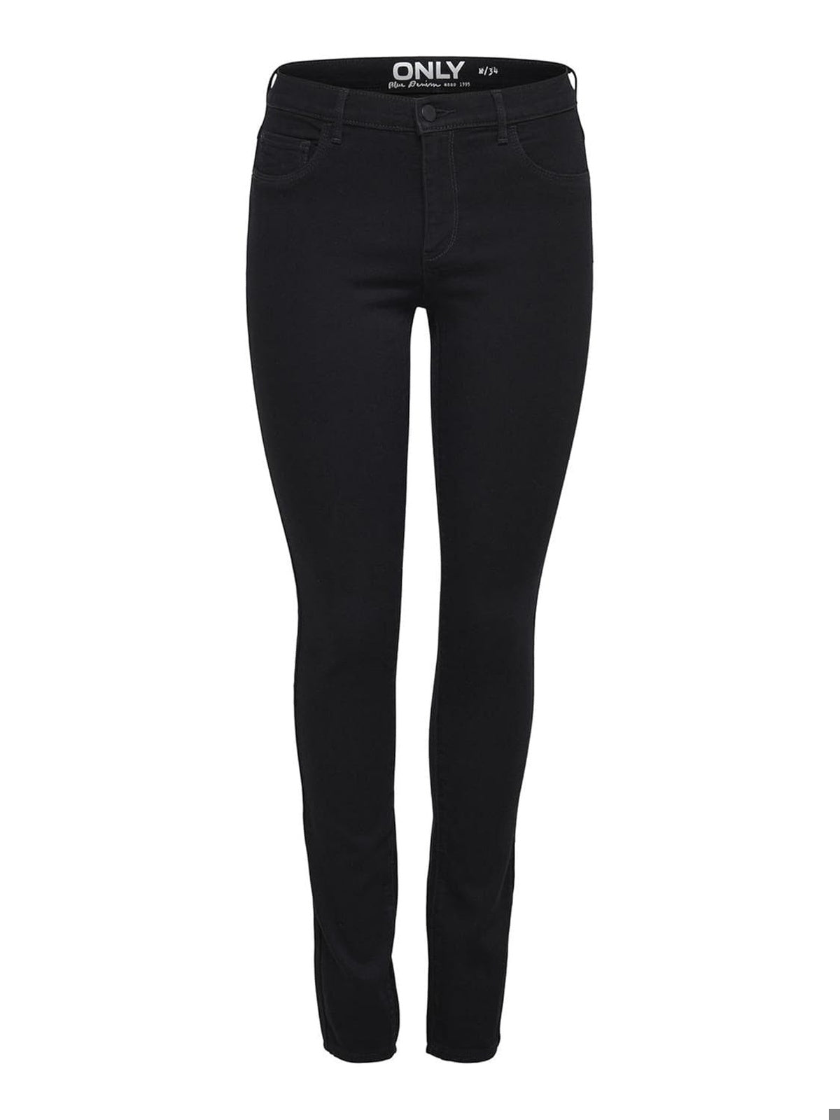 ONLY Blugi skinny fit MID PUSH UP negru femei