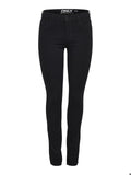 ONLY Blugi skinny fit MID PUSH UP negru femei