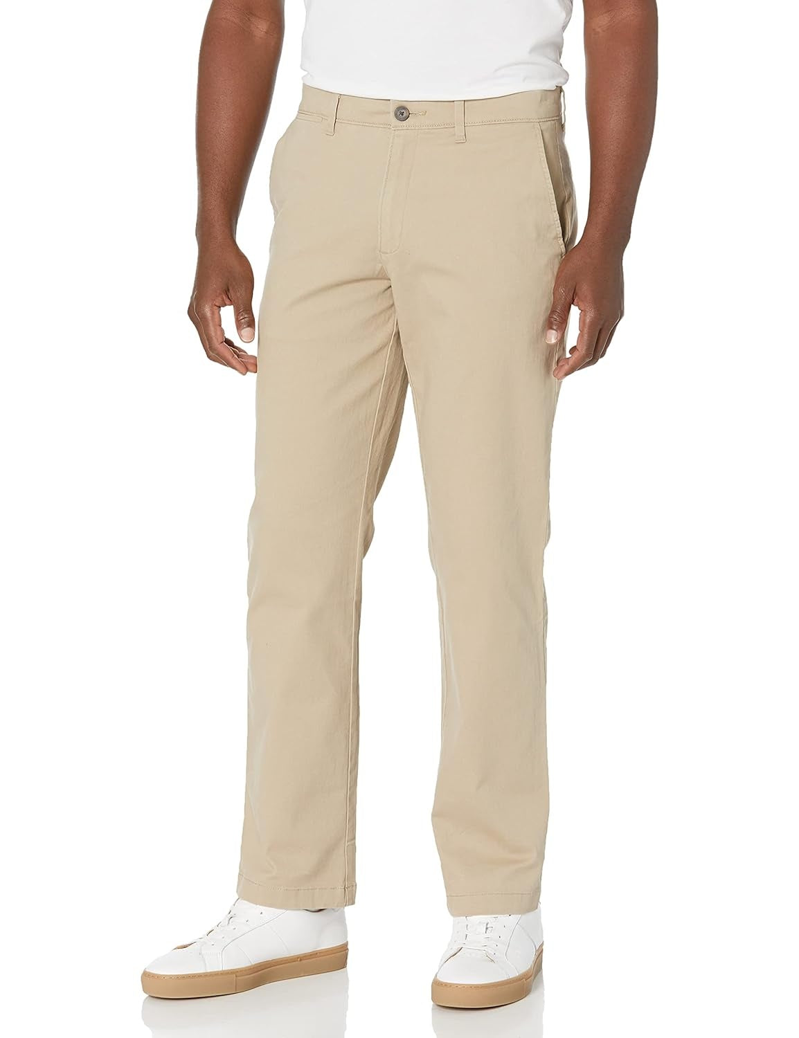 AMAZON ESSENTIALS Pantaloni chino elastici croiala dreapta barbati