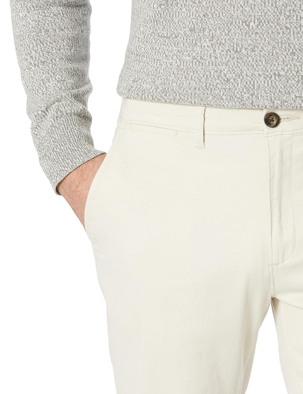 AMAZON ESSENTIALS Pantaloni chino elastici croiala dreapta barbati
