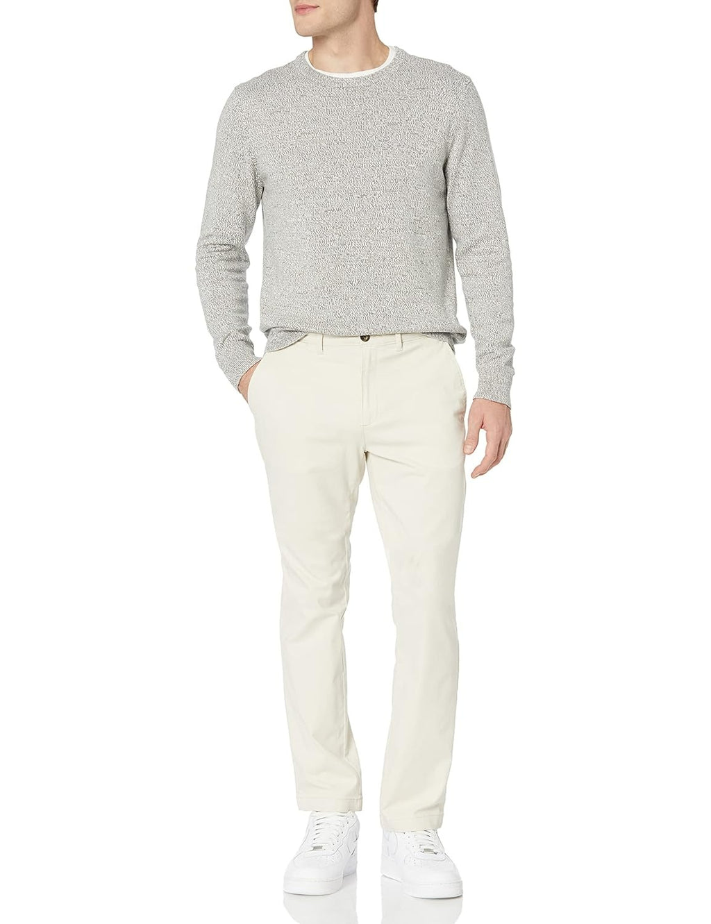 AMAZON ESSENTIALS Pantaloni chino elastici croiala dreapta barbati