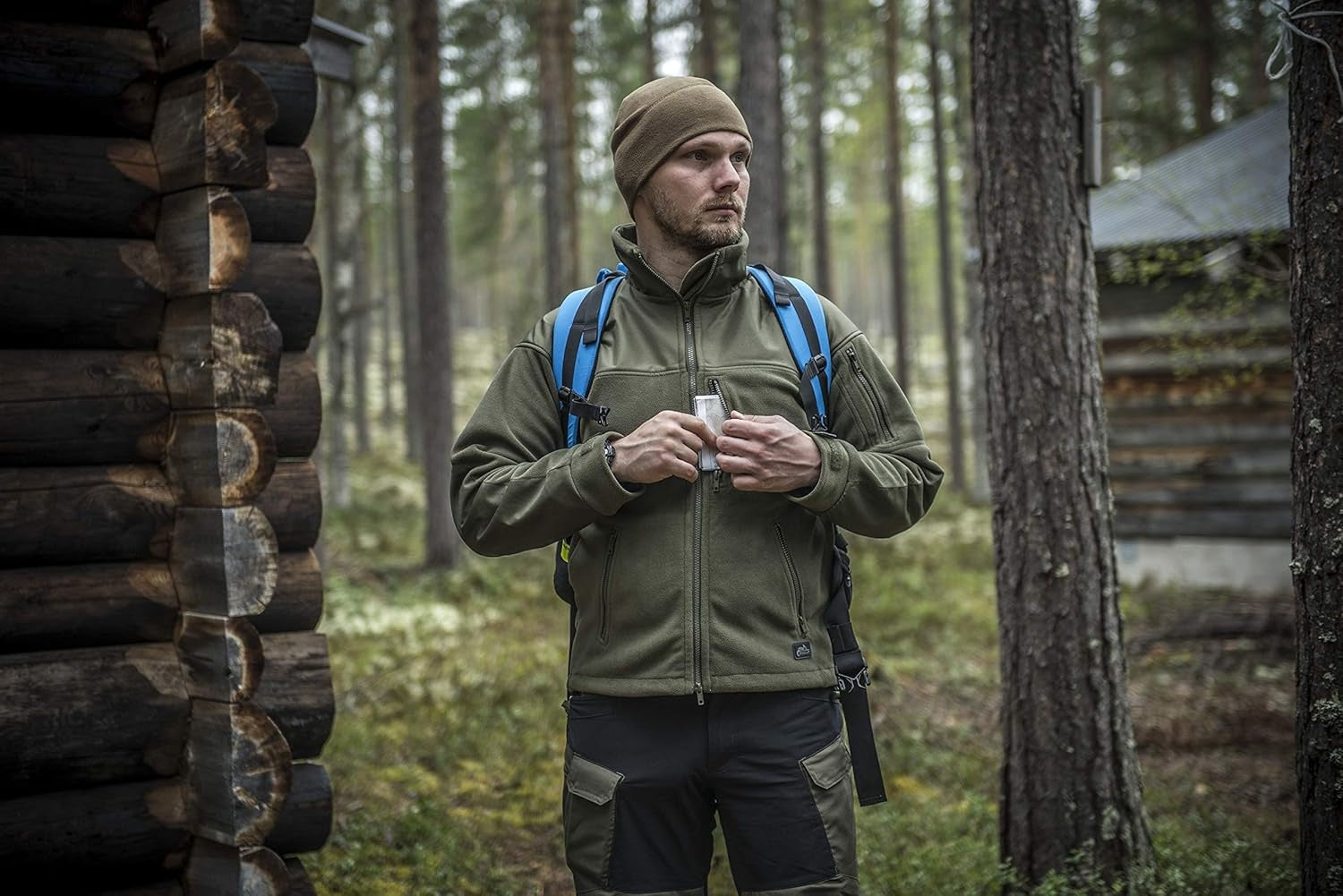 HELIKON-TEX Jacheta fleece Classic Army barbati
