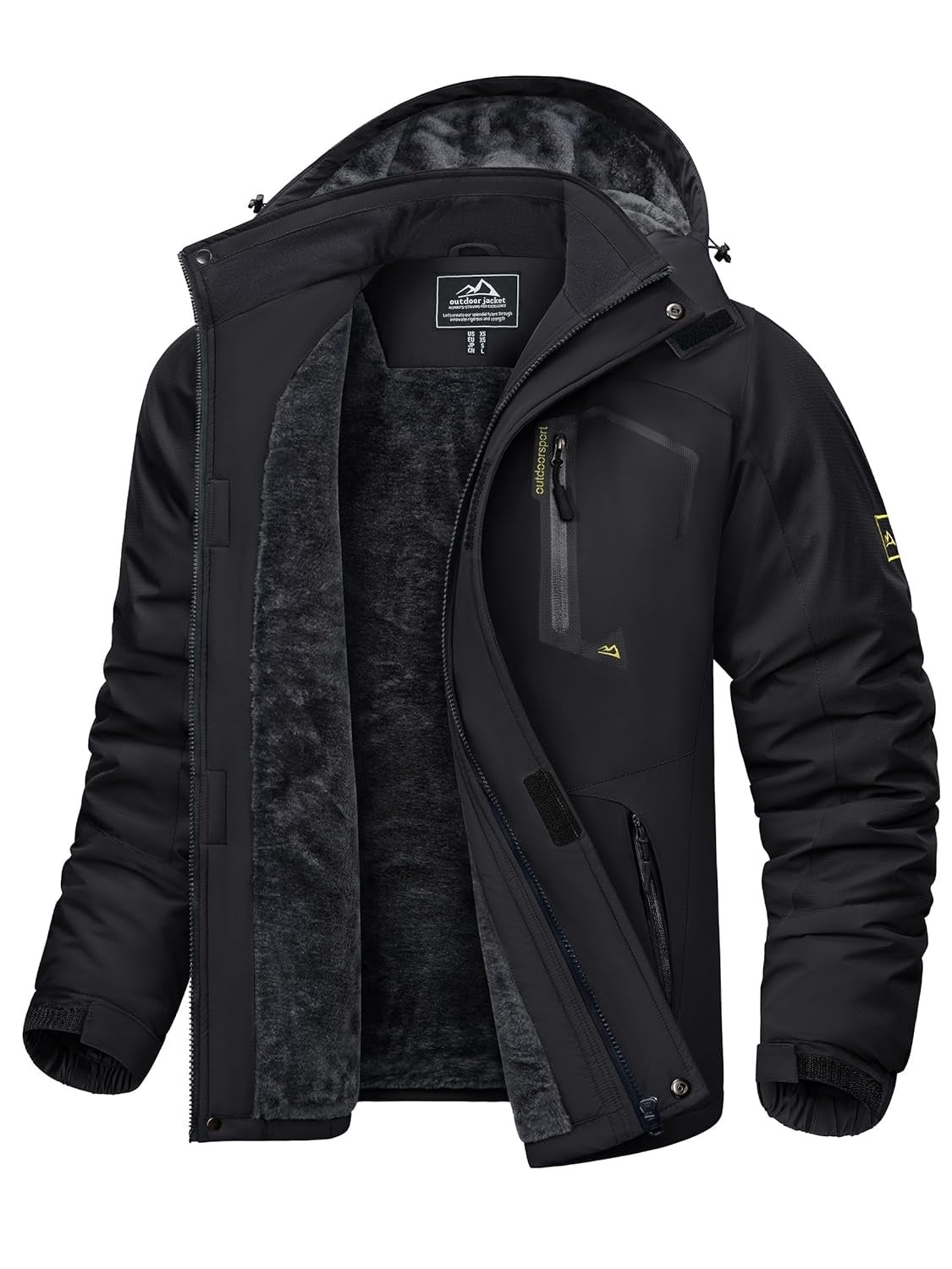 KEFITEVD Jacheta softshell de iarna barbati