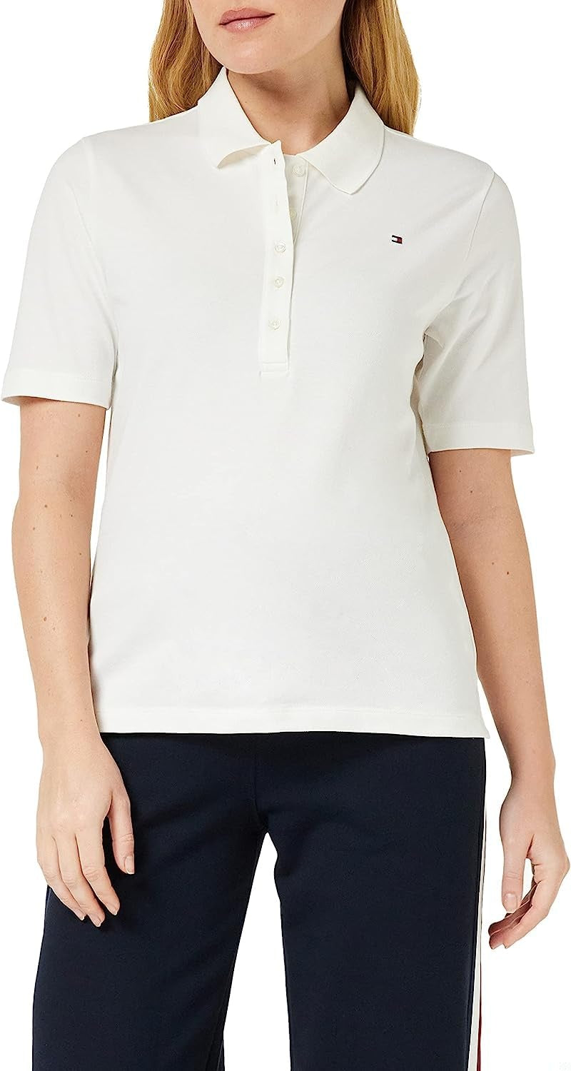 TOMMY HILFIGER Tricou polo 1985 Pique maneca scurta femei