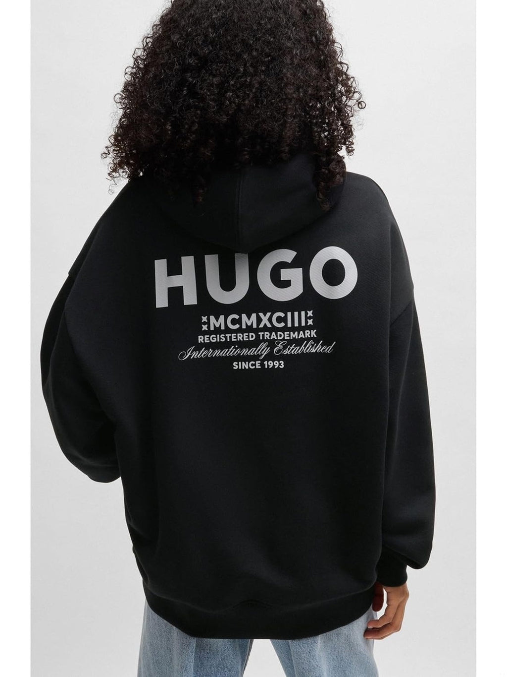 HUGO BOSS Hanorac light blue/negru